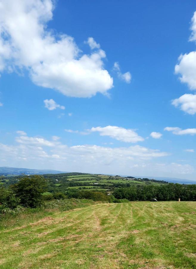 Summit Kit Hill Cornwall Panoramic Views Grass Pitch From 15pn Or Bella Bell Tent 75pn Campsite Callington