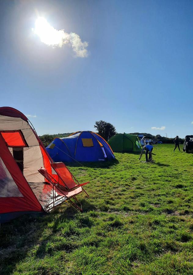 Summit Kit Hill Cornwall Panoramic Views Grass Pitch From 15pn Or Bella Bell Tent 75pn Campsite